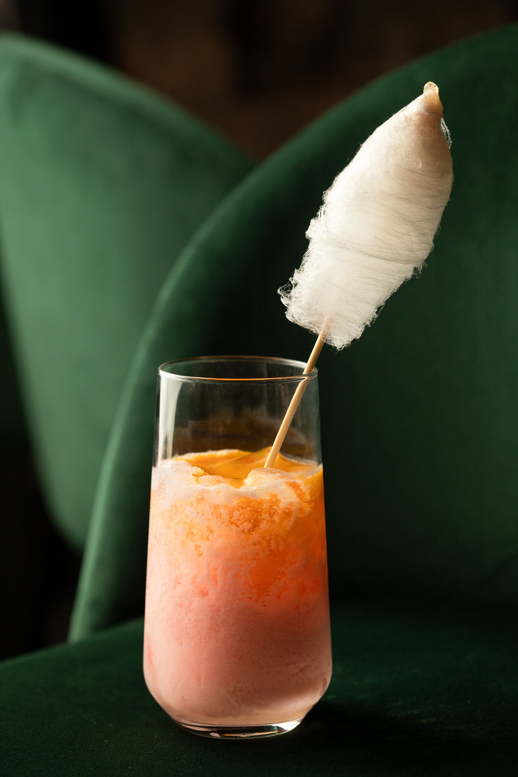 Cocktail Bubble barbe à papa — création originale, Grenoble